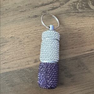 Rhinestone Pill Keychain